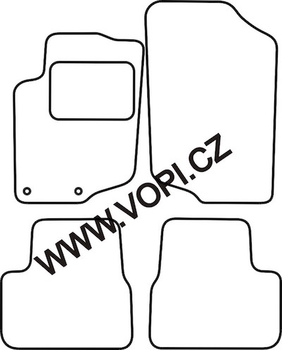 Autokoberce Peugeot 207 2006 - 03/2012 Carfit (3642)